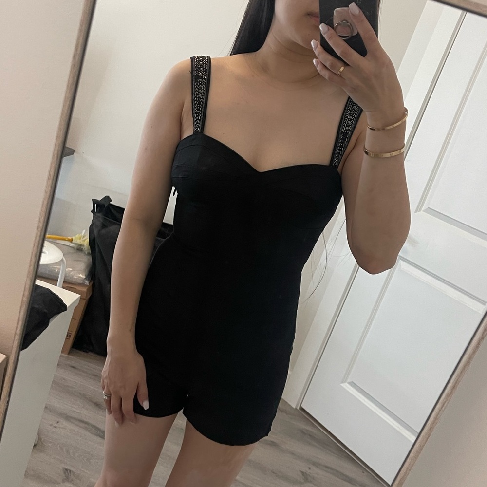 Bebe black romper